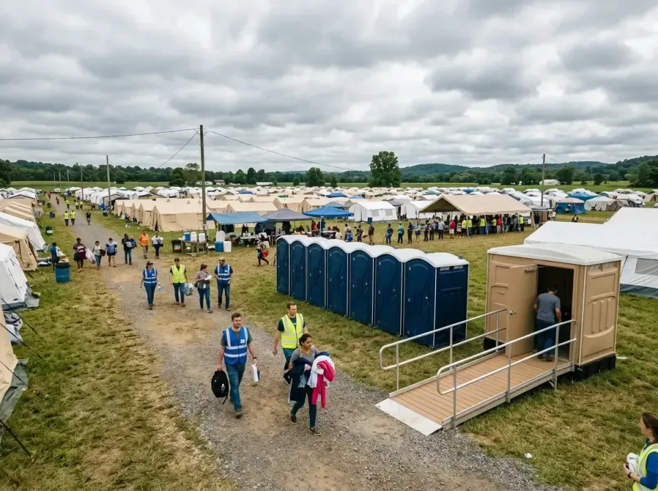 disaster-relief-camp-restrooms-010 — frequently asked questions, Dumpster & Portable Bathrooms Rental in Beebe, AR